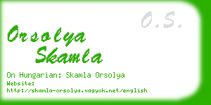 orsolya skamla business card